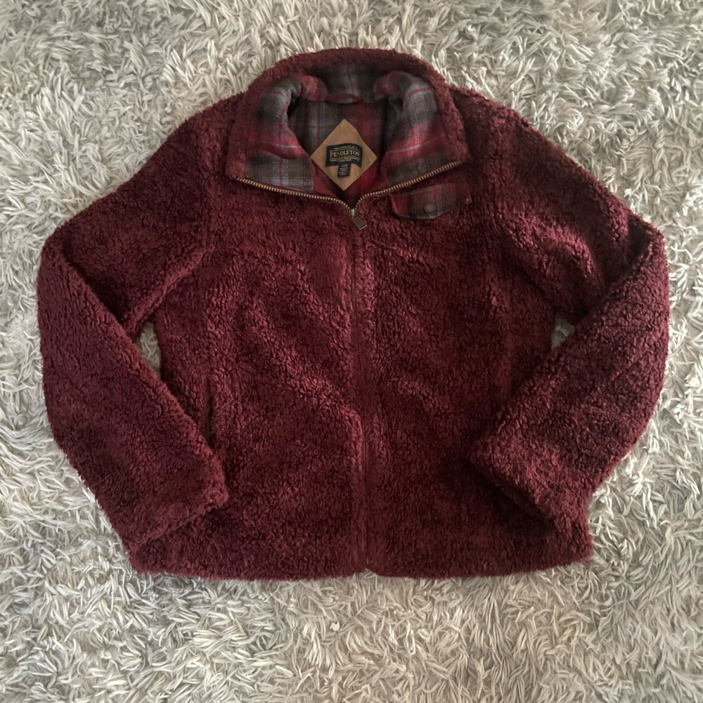 Pendleton‎ Fuzzy Zip Jacket - image 2